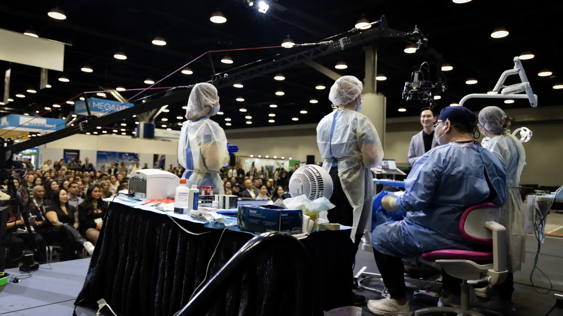 Live surgery audience and setup