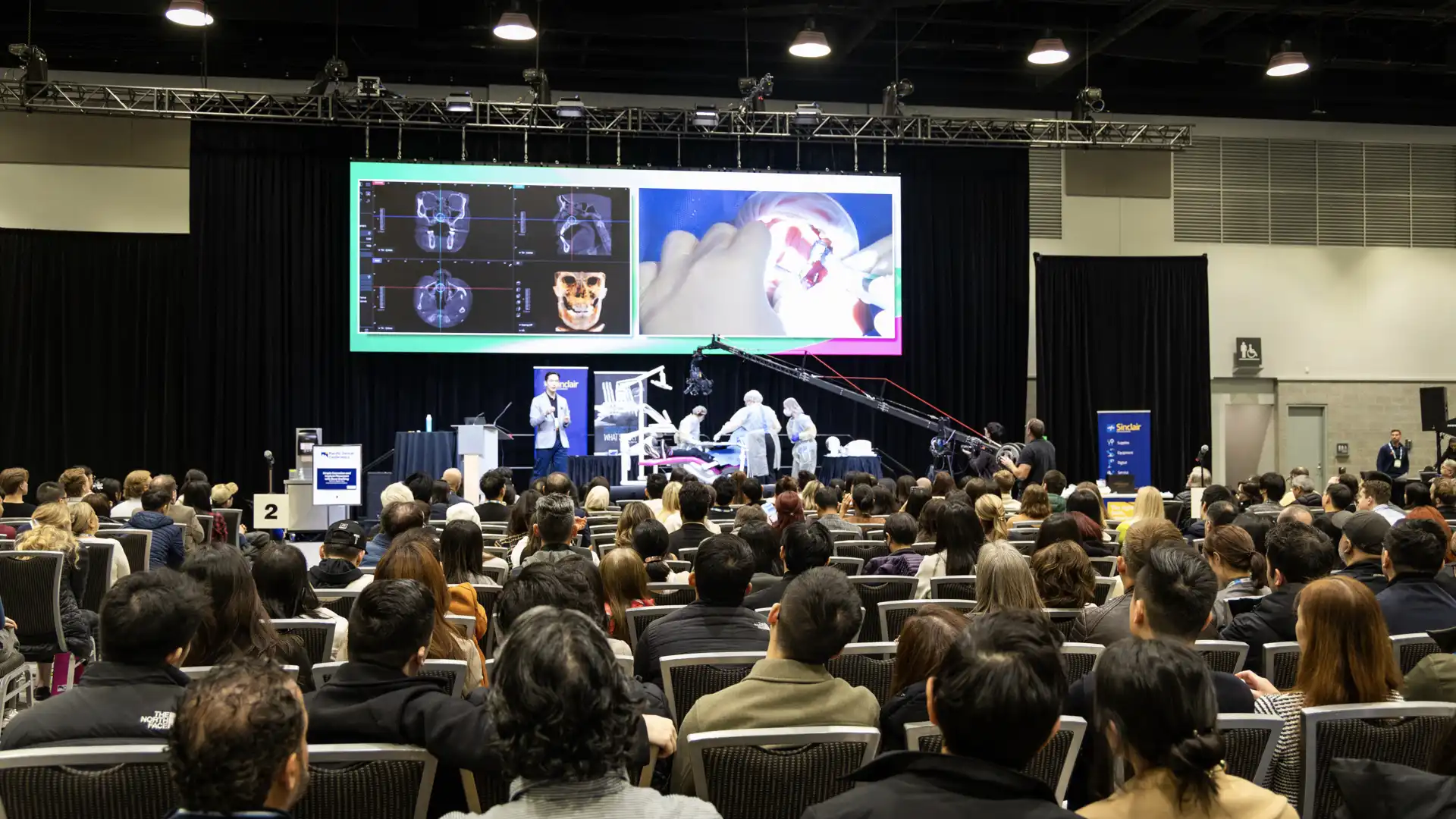 Full audience view of PDC live stage